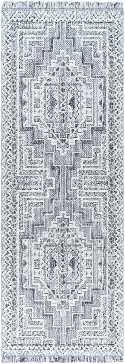 Alya Textured Medallion Fringe Rug - Limited Edition