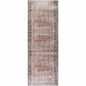 Rust Anahawan Distressed Washable Area Rug - Clearance