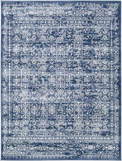 Michie Dark Blue Area Rug - Clearance