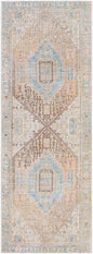 Light Olive Baloy Vintage Washable Area Rug