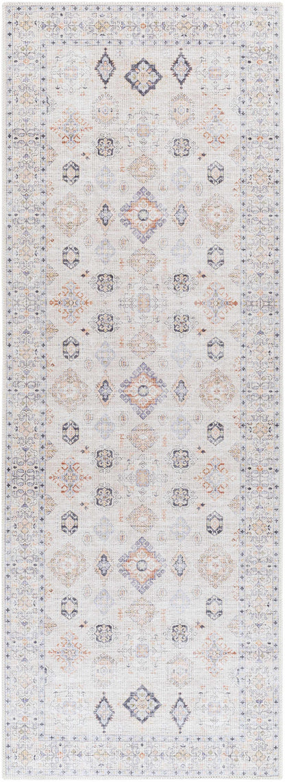 Beige Beckett Vintage Washable Area Rug - Clearance