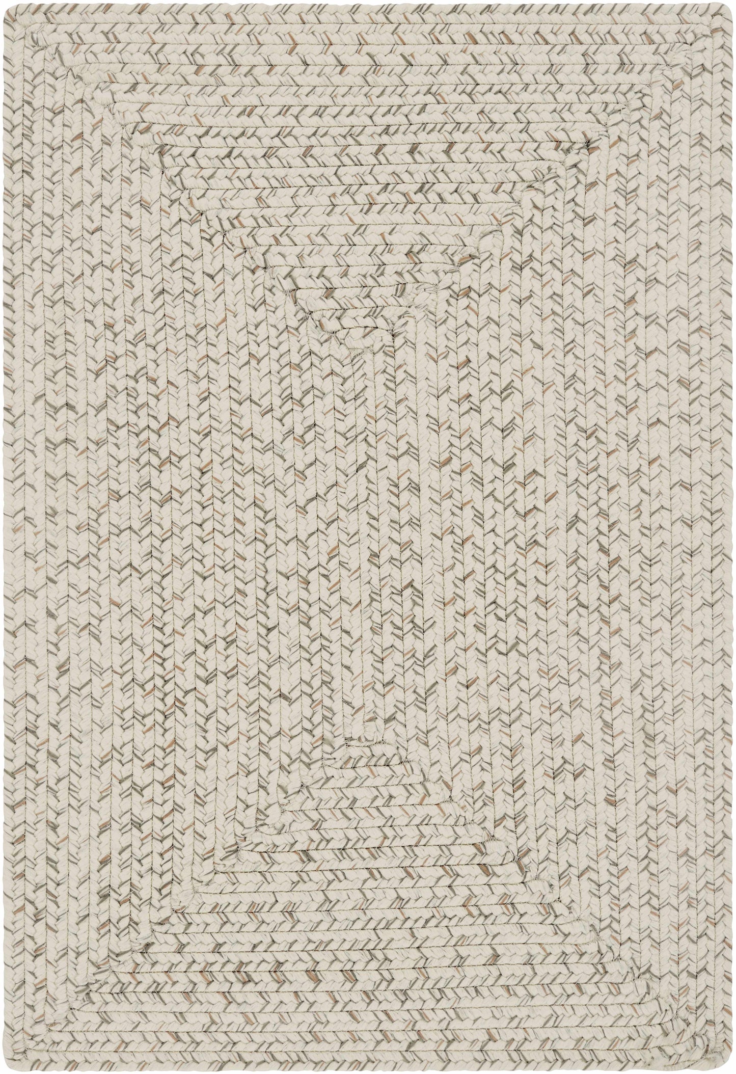 Beige Braided Faux Jute Rug