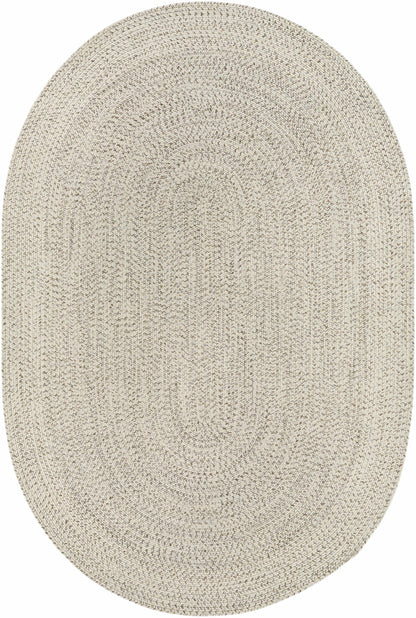 Beige Braided Faux Jute Rug