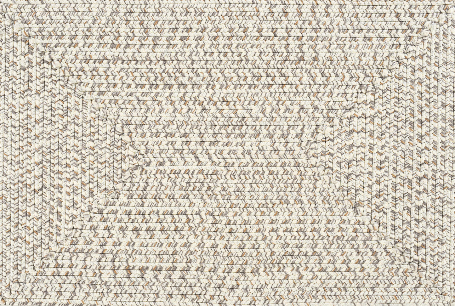 Beige Braided Faux Jute Rug