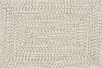 Beige Braided Faux Jute Rug