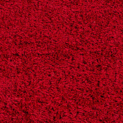 Siari Solid Red Shag Carpet