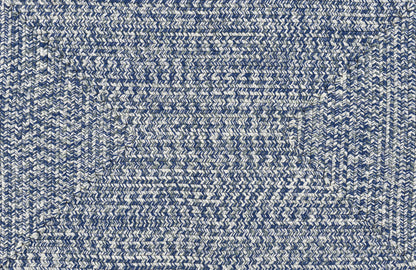 Blue Braided Faux Jute Rug