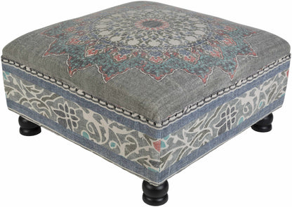 Swinton Gray Ottoman Pouf