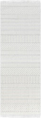 Cira Textured Fringed White Rug - Limited Edition