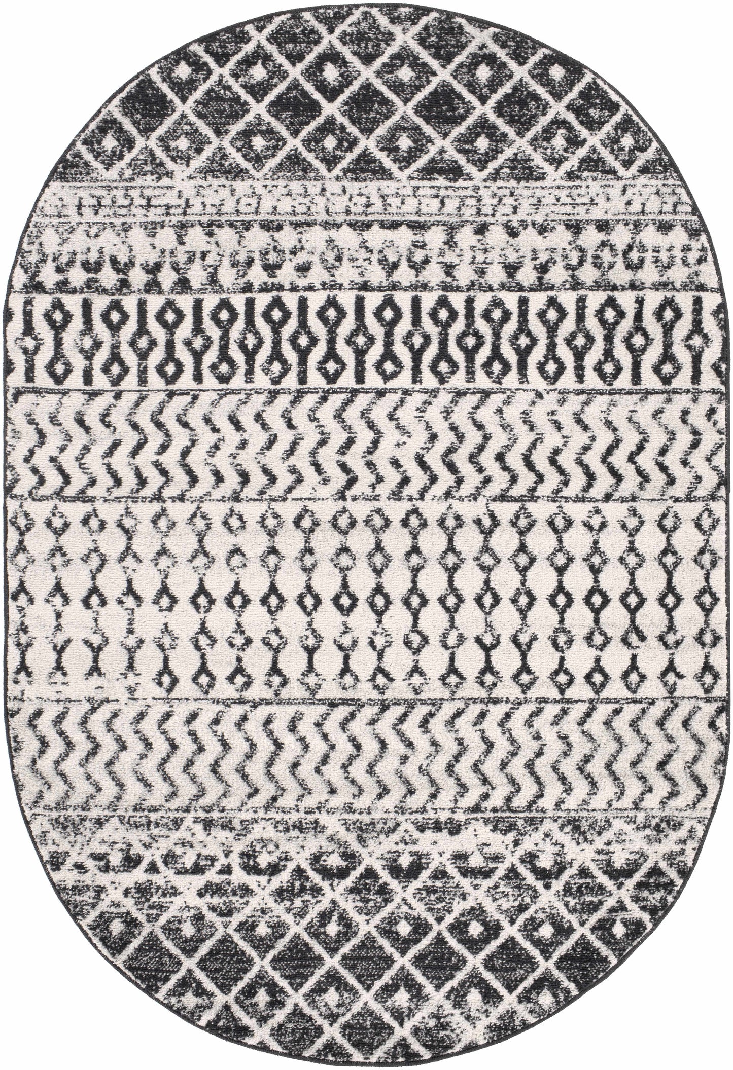 Constantin Black & White Area Rug - Clearance