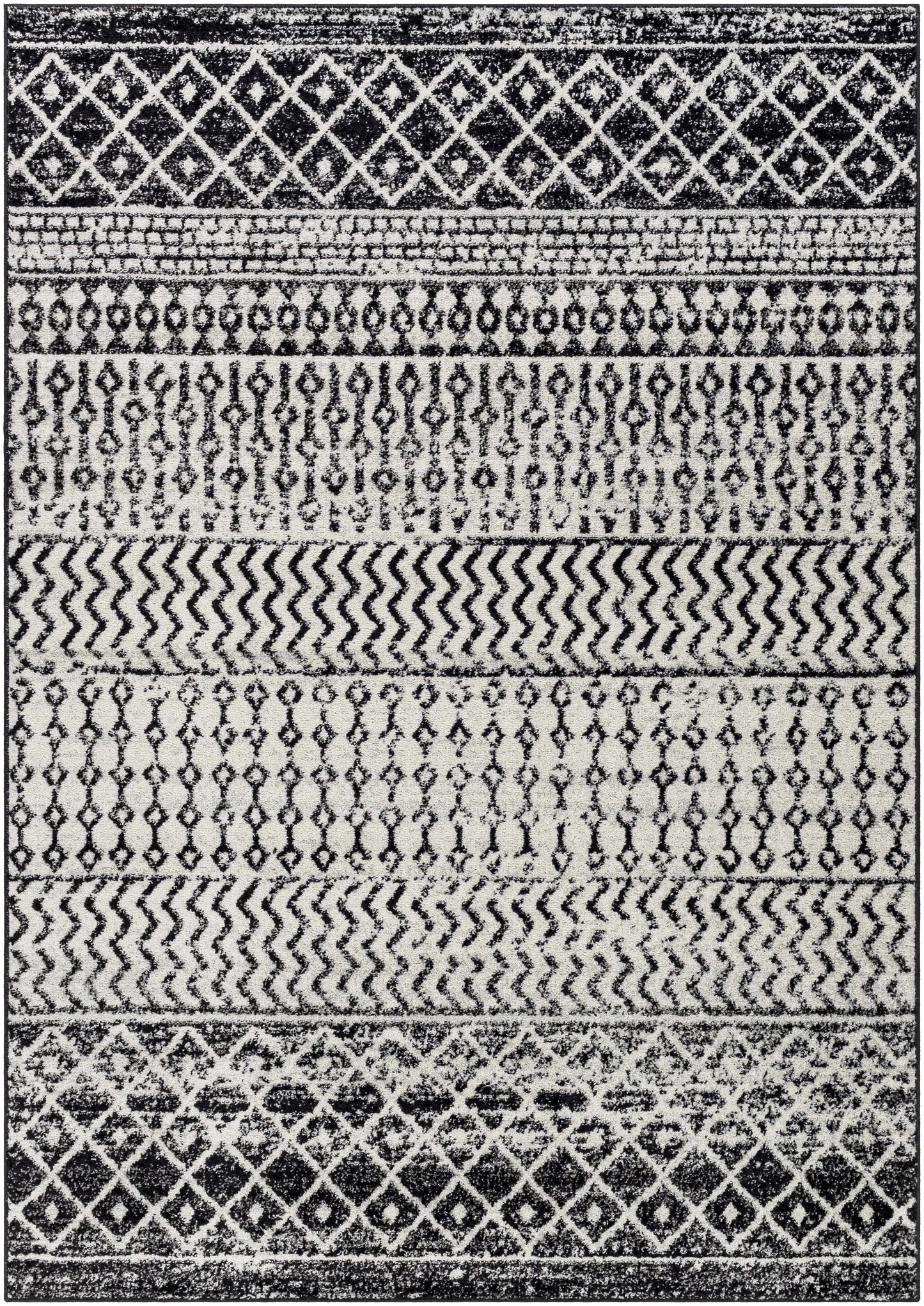 Constantin Black & White Area Rug - Clearance