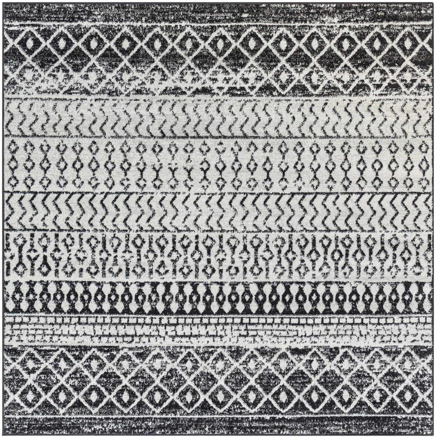 Constantin Black & White Area Rug - Clearance