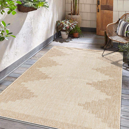 Alfombra interior y exterior Djugun beige