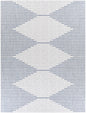 Stephan Blue & Cream Outdoor Rug