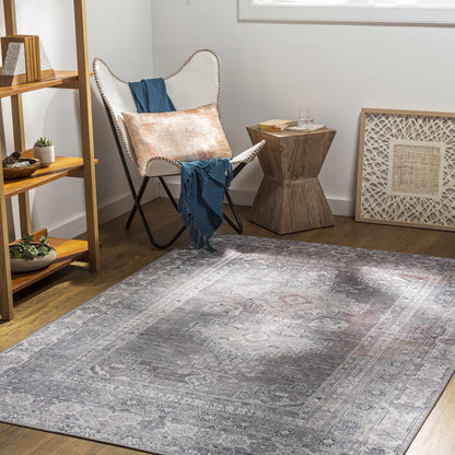 Baltinglass Brown Washable Area Rug - Clearance