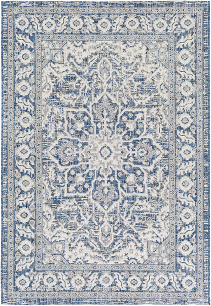 Etoile Navy Blue Performance Rug