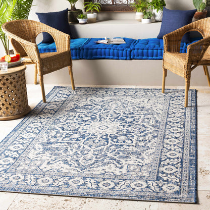 Etoile Navy Blue Performance Rug