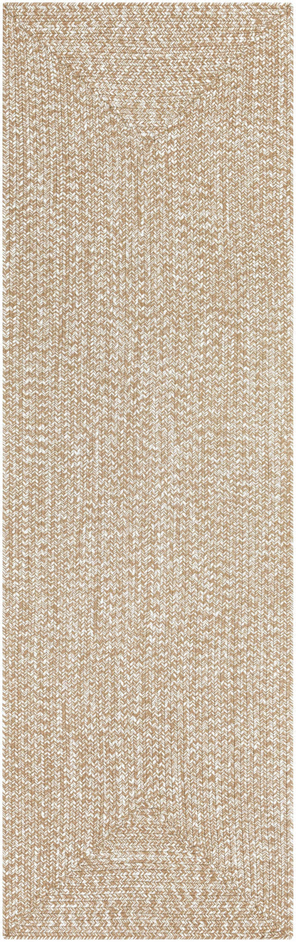 Cream Braided Faux Jute Rug