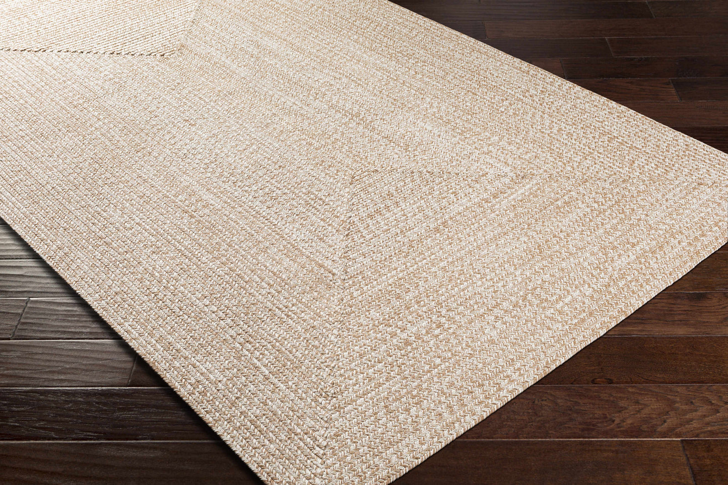 Cream Braided Faux Jute Rug