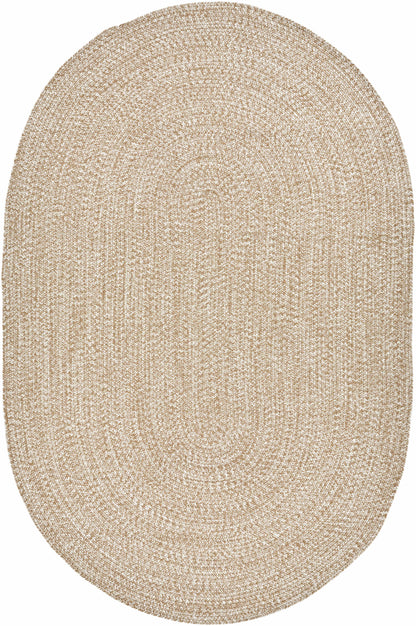 Cream Braided Faux Jute Rug