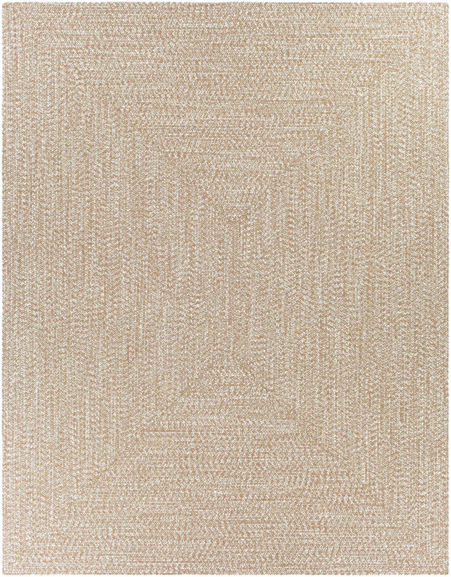 Cream Braided Faux Jute Rug