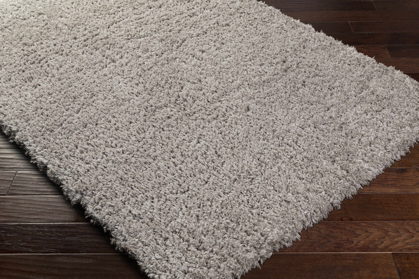 Siari Solid Medium Gray Shag Rug