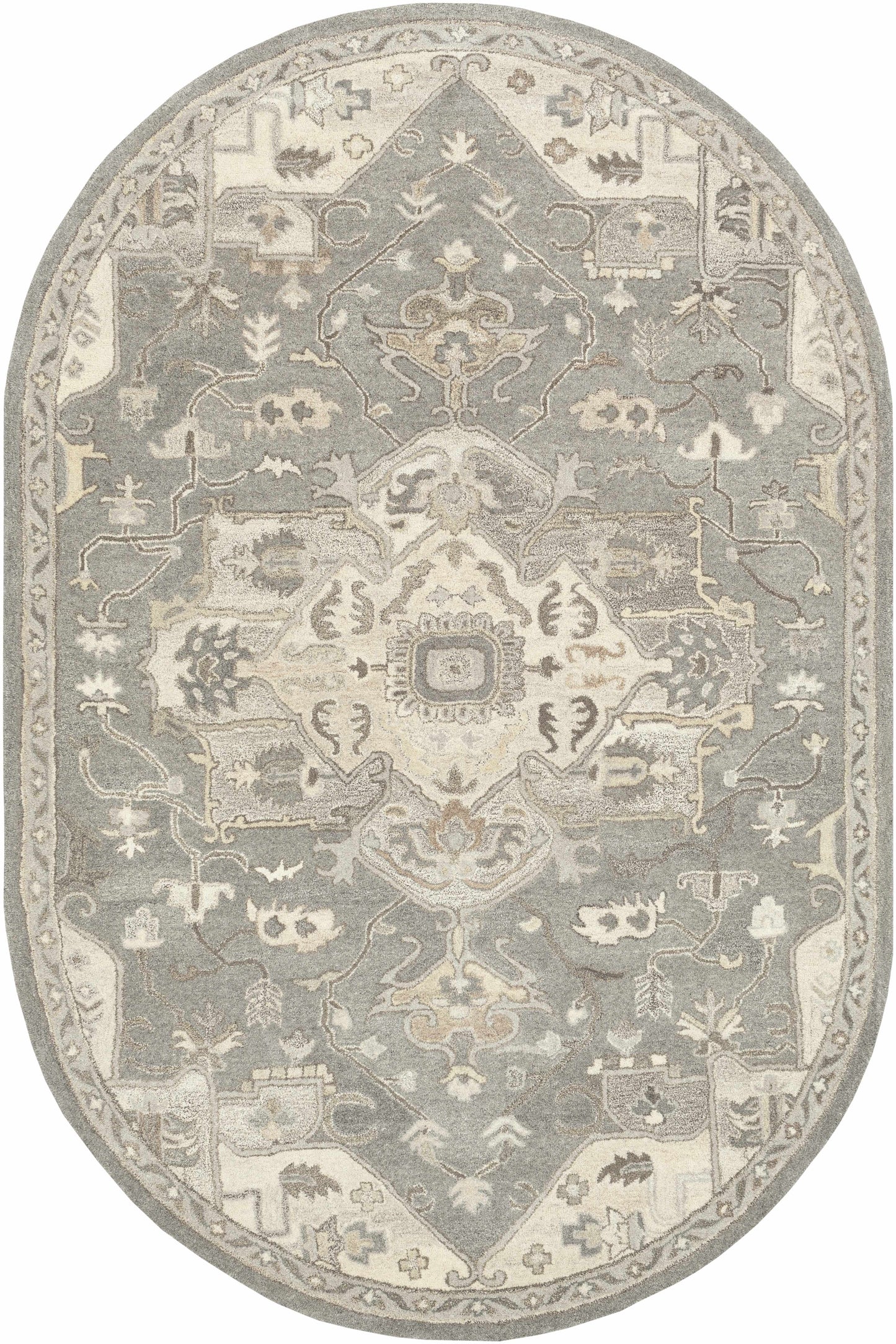 Broomfield Hand Tufted Taupe 1196 Area Rug