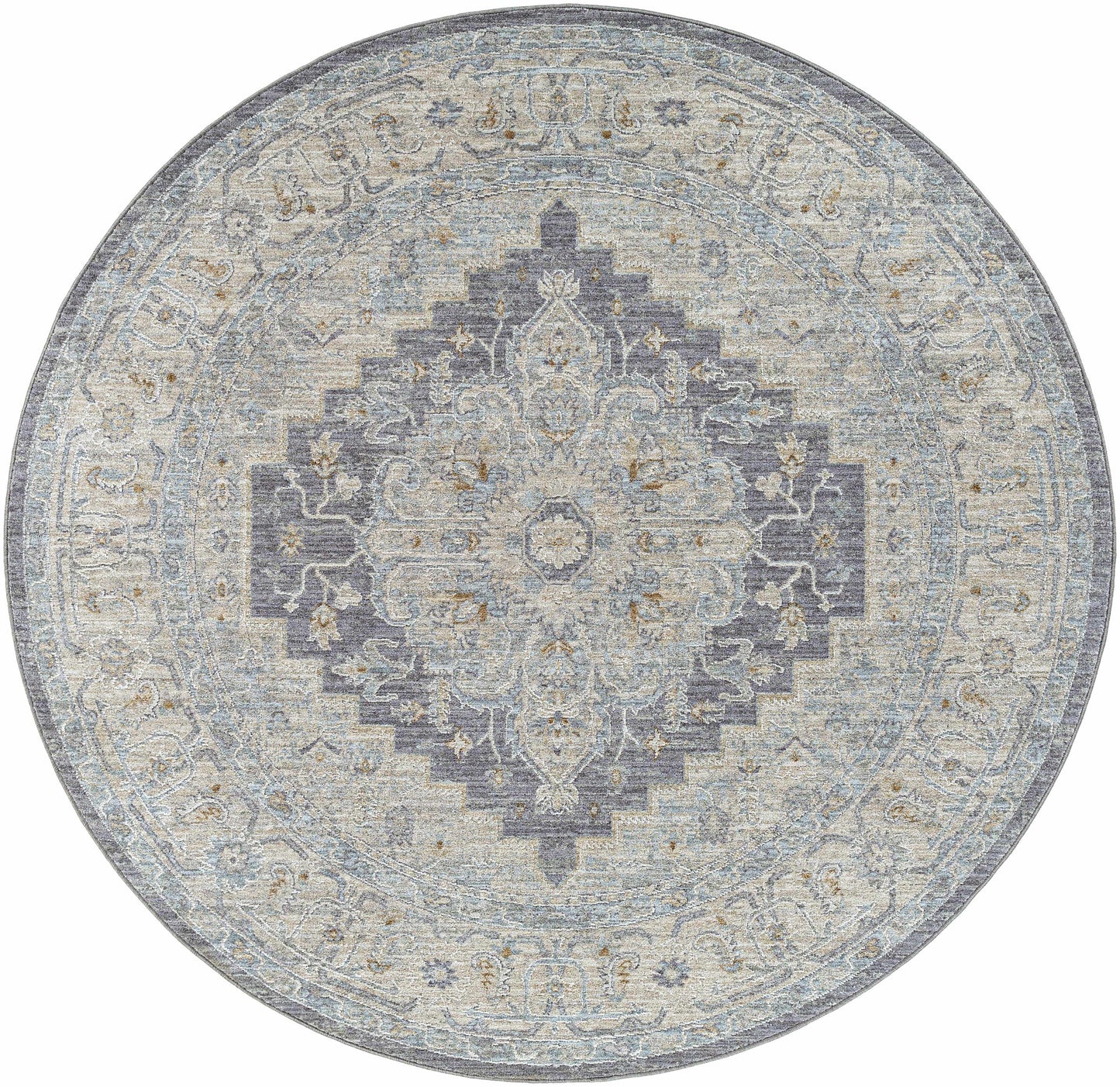 Sema Blue Medallion Rug - Clearance