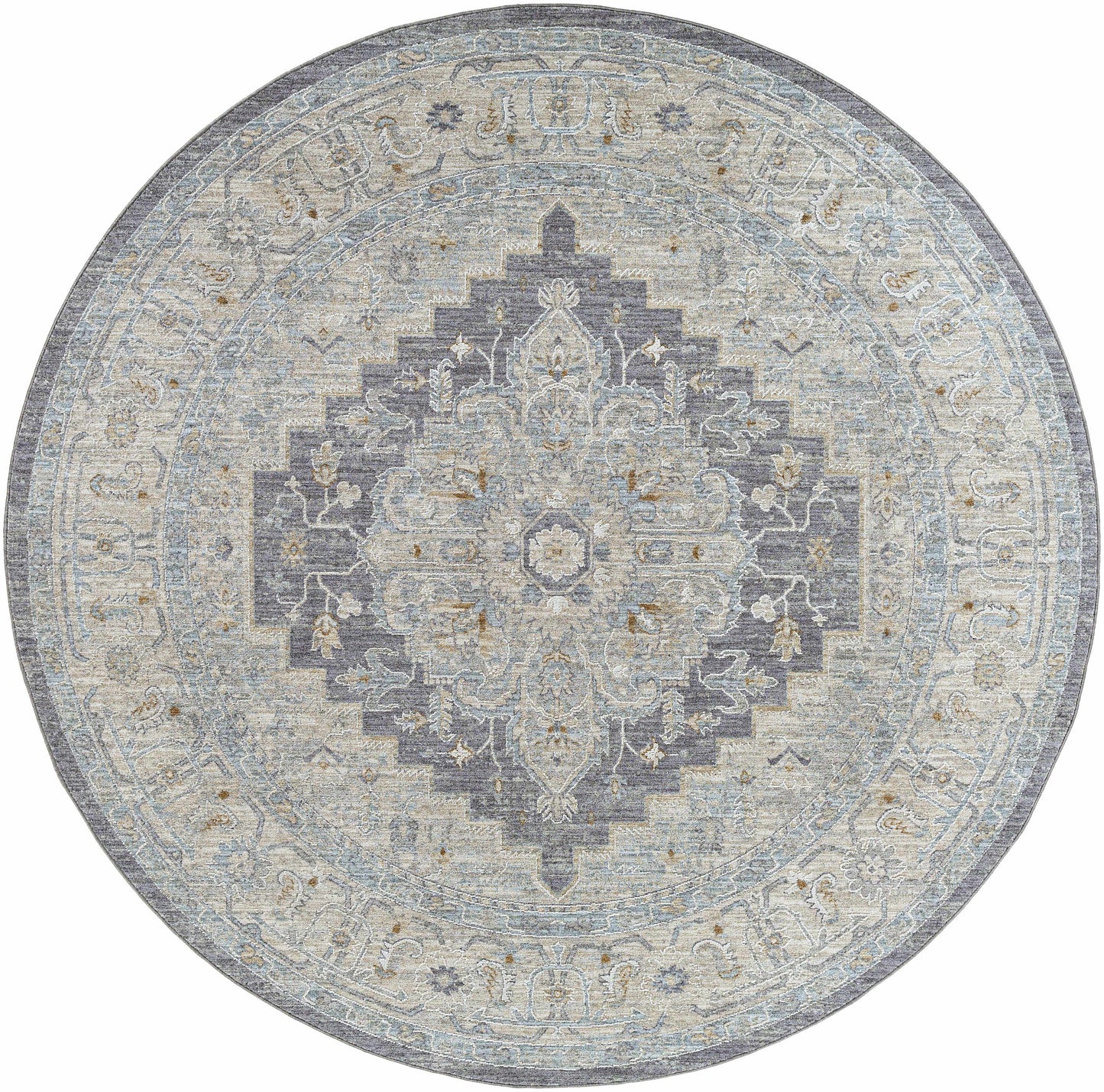 Sema Blue Medallion Rug - Clearance