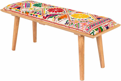 Yook Colorful Wood Bench