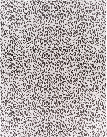 Alderbury White Leopard Print Rug