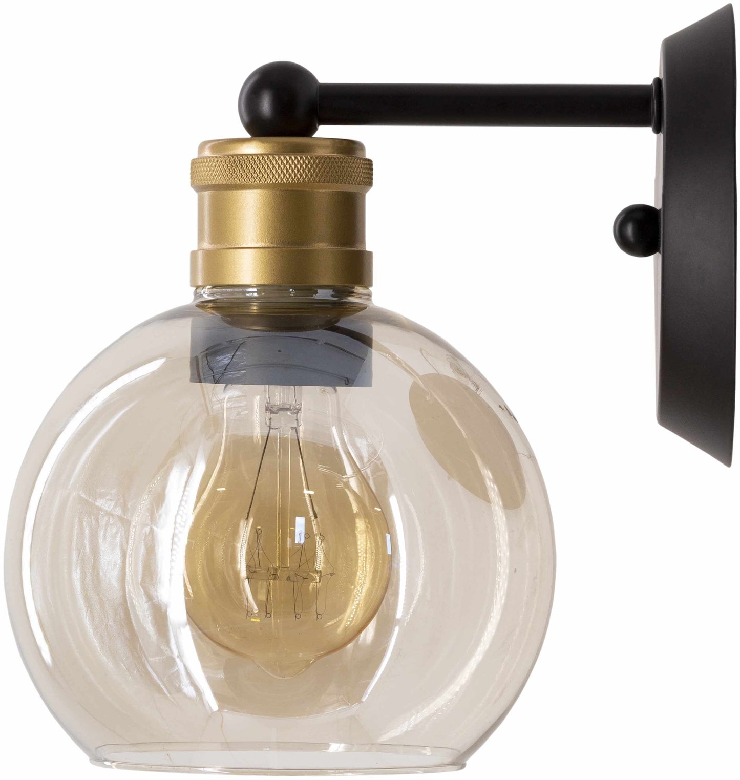 Leabrook Black Metal Wall Sconce