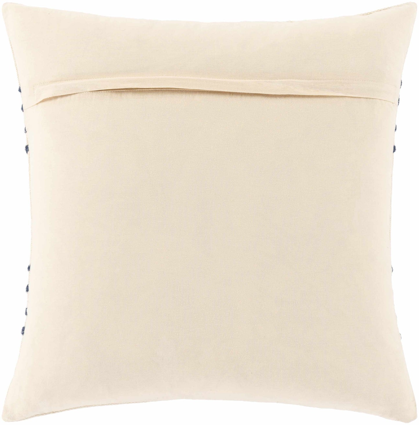 Listie Beige Navy Striped Accent Pillow