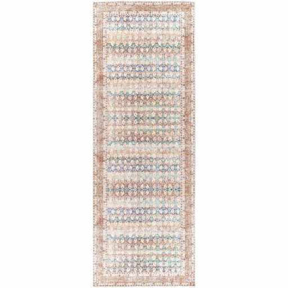 Rust Maligaya Distressed Washable Area Rug - Clearance