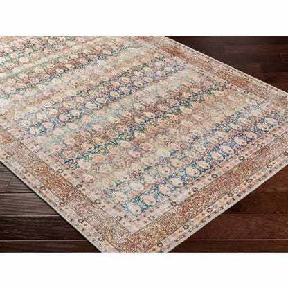 Rust Maligaya Distressed Washable Area Rug - Clearance