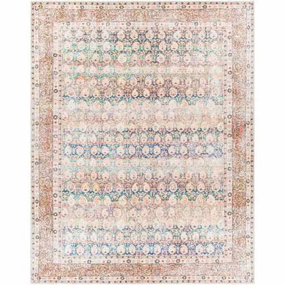 Rust Maligaya Distressed Washable Area Rug - Clearance