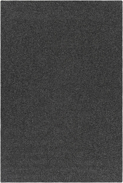 Black Braided Faux Jute Rug