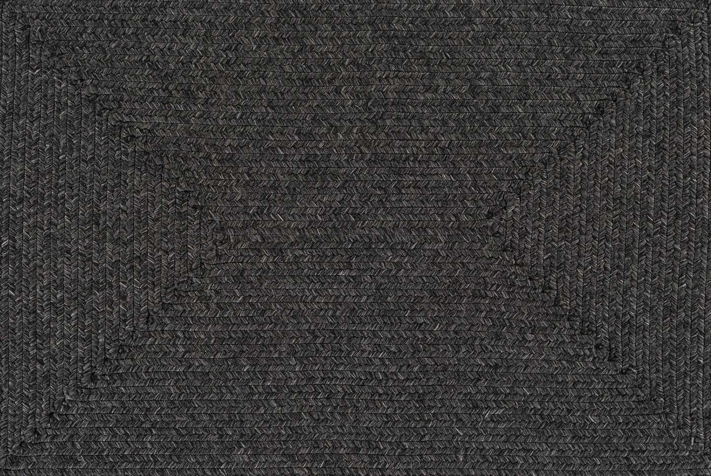 Black Braided Faux Jute Rug