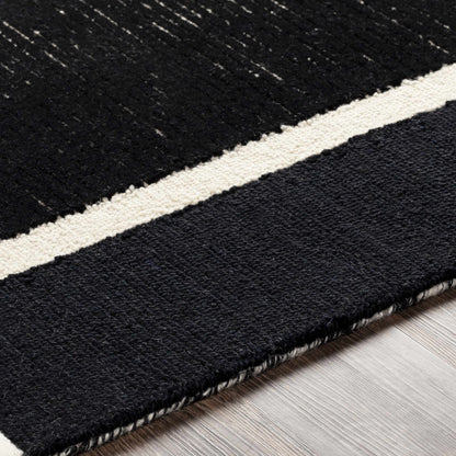 Brooklyn Black&White Modern Wool Rug