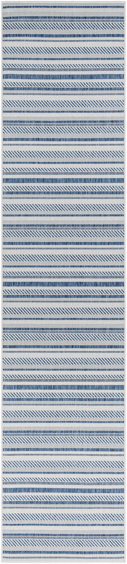 Olin White&Blue Performance Rug