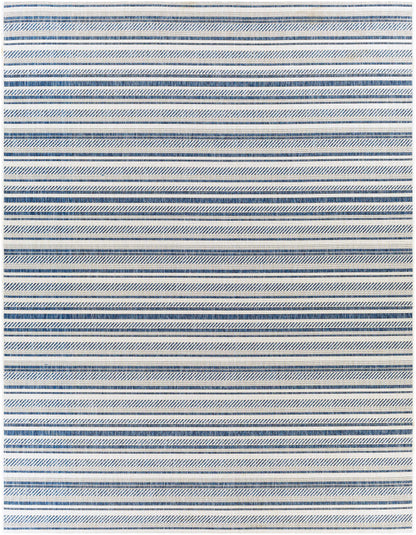 Olin White&Blue Performance Rug