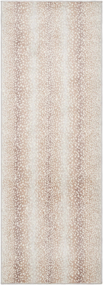 Pointblank Tan Leopard Print Rug