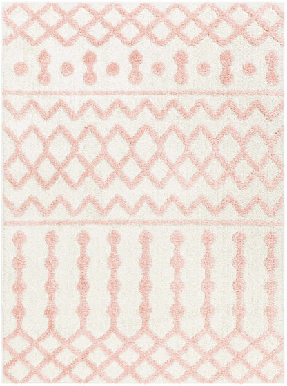 Darva Pink Plush Area Carpet