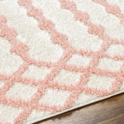 Darva Pink Plush Area Carpet