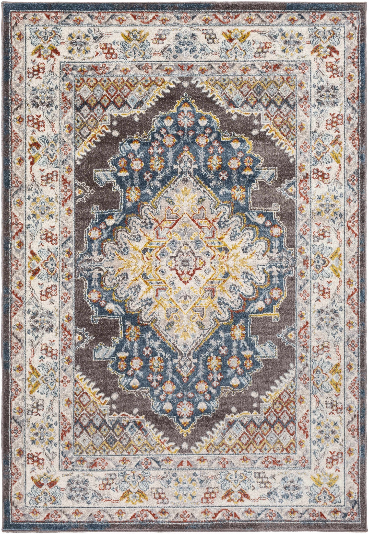 Haymond Brown Medallion Area Rug