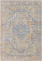 Ripponlea Blue&Orange Medallion Rug