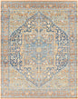 Ripponlea Blue&Orange Medallion Rug