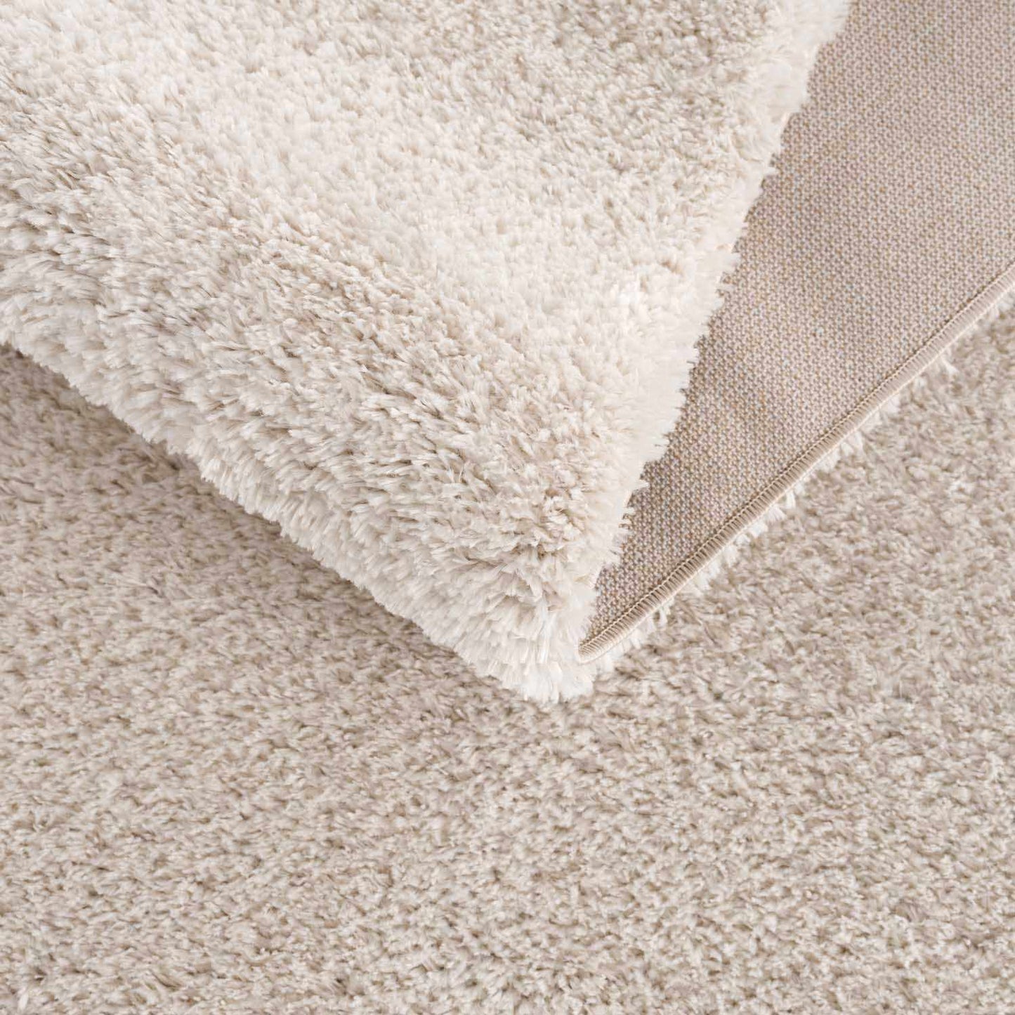 Alfombra de felpa Heavenly Solid Beige