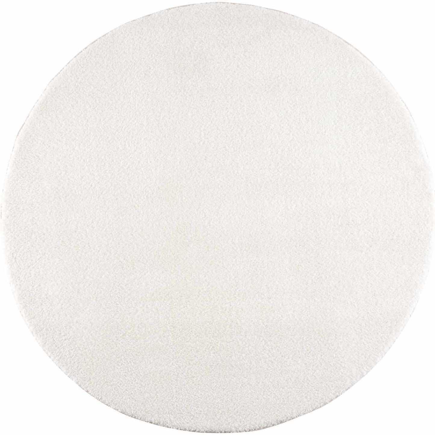 Heavenly Solid Cream Plush Rug