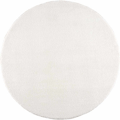 Heavenly Solid Cream Plush Rug